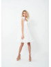 Sweetheart Neck White Polka Dot Tulle Party Dress